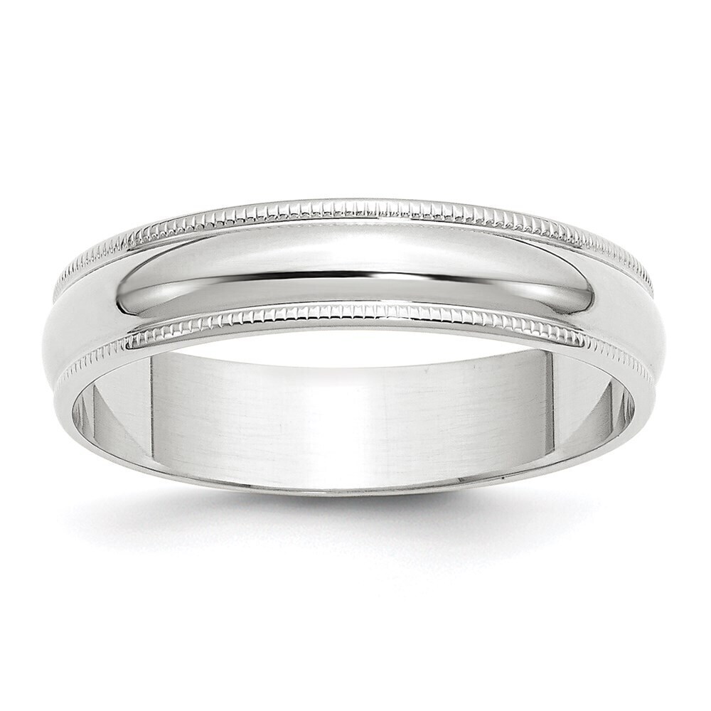 Kazi Luxury 14KW 5mm LTW Milgrain Half Round Band Size 10.5